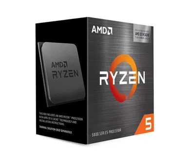 AMD Ryzen 5 5600XT 6-Core 12-Thread (65W), 3,7/4,7 GHz, 35 MB cache, Socket AM4, boxad med Wraith Stealth-kylare