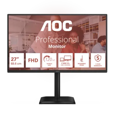 27E4CV 27" IPS skärm | FHD, 120Hz, USB-C, 90W PD