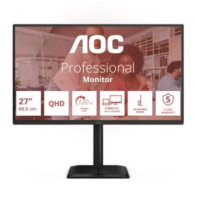 Q27E4CV 27" IPS skärm | QHD, USB-C, 90W PD