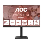 U27E4CV 27" IPS skärm | 4K UHD, USB-C Docking, 90W PD, USB Hub
