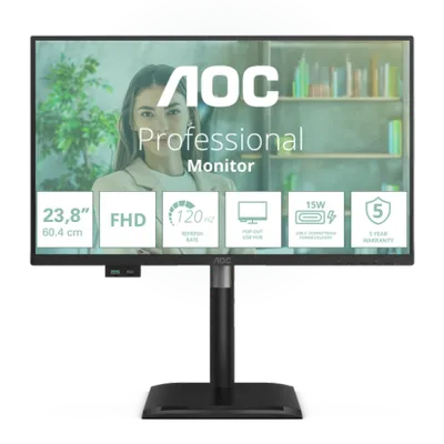 24P4U 23,8" IPS skärm | FHD, 120Hz, USB Hub