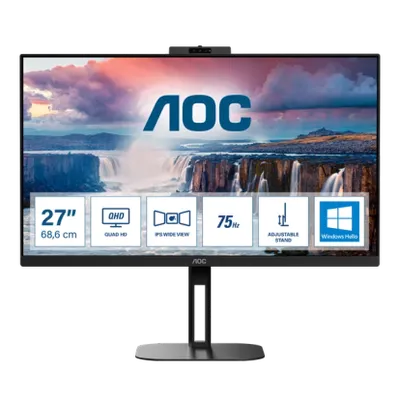 Q27V5CW_BK 27" IPS skärm | QHD, USB-C Docking, 65W PD, Webcam