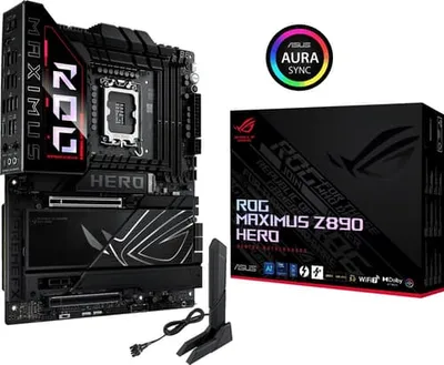ASUS ROG MAXIMUS Z890 HERO Moderkort - Intel Z890 - Intel LGA1851 socket - DDR5 RAM - ATX