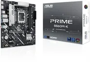 ASUS PRIME B860M-K Moderkort - Intel B860 - Intel LGA1851 socket - DDR5 RAM - Micro-ATX