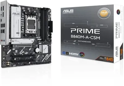 ASUS PRIME B840M-A-CSM Moderkort - AMD B840 - AMD AM5 socket - DDR5 RAM - Micro-ATX