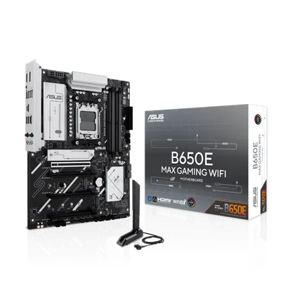 ASUS B650E MAX GAMING WIFI Moderkort - AMD B650 - AMD AM5 socket - DDR5 RAM - ATX
