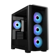 ASUS A23 PLUS TG ARGB BLACK - Chassi - Miditower - Svart