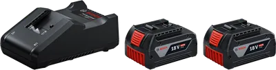 2 x GBA 18V 4.0Ah + GAL 18V-40
