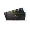 DOMINATOR® TITANIUM RGB 64GB (2x32GB) DDR5 DRAM 6600MT/s CL32 Intel XMP Memory Kit — Black
