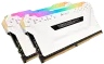 VENGEANCE® RGB PRO 16GB (2 x 8GB) DDR4 DRAM 3000MHz C15 Memory Kit — White