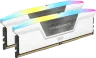 VENGEANCE® RGB 32GB (2x16GB) DDR5 DRAM 6400MT/s CL32 Memory Kit — White
