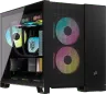 2500D AIRFLOW Mid-Tower-chassi med dubbla kammare – svart