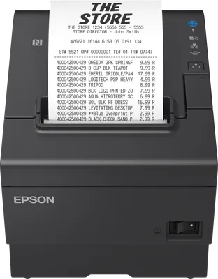 TM-T88VII (152): USB, Ethernet, Fixed Interface, PS, Black