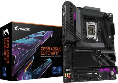 GIGABYTE Z890 AORUS ELITE WIFI7 Moderkort - Intel Z890 - Intel LGA1851 socket - DDR5 RAM - ATX