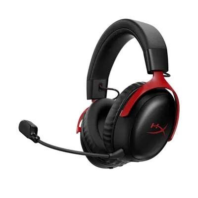 HyperX Cloud III S trådlöst – gaming-headset (svart/rött)