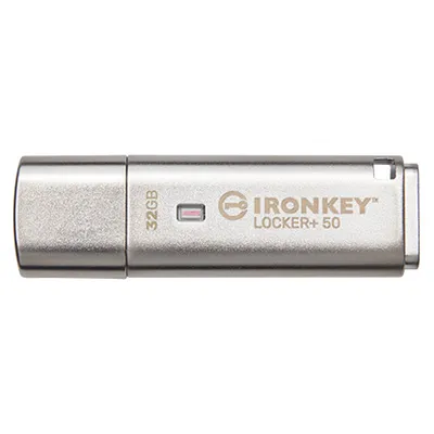 Kingston IronKey Locker+ 50 USB Flash Drive 32GB