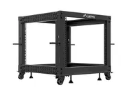 OPEN RACK 19" 9U 600X600-1100 ADJUSTABLE BLACK