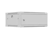 RACK CABINET 19" WALL-MOUNT 4U/600X600 (FLAT PACK) WITH METAL DOOR GREY