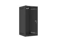 RACK CABINET 10" WALL-MOUNT 12U/280X310 (FLAT PACK) WITH GLASS DOOR BLACK