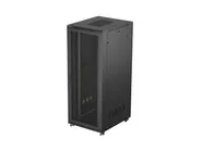 RACK CABINET 19" FREE-STANDING 42U/800X1000 (FLAT PACK) WITH MESH DOOR BLACK