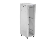 RACK CABINET 19" FREE-STANDING 42U/600X800 (FLAT PACK) WITH GLASS DOOR LCD GREY V2