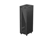 RACK CABINET 19" FREE-STANDING 42U/600X800 (FLAT PACK) WITH GLASS DOOR LCD BLACK V2