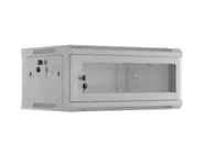 RACK CABINET 19" WALL-MOUNT 4U/600X450 (FLAT PACK) WITH PERFORATED DOOR GREY