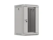 RACK CABINET 10" WALL-MOUNT 9U/300X300 (FLAT PACK) WITH GLASS DOOR GREY