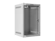 RACK CABINET 10" WALL-MOUNT 9U/280X310 (FLAT PACK) WITH GLASS DOOR GREY