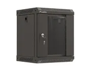 RACK CABINET 10" WALL-MOUNT 6U/300X300 (FLAT PACK) WITH GLASS DOOR BLACK