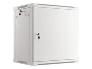 RACK CABINET 19" WALL-MOUNT 12U/600X450 (FLAT PACK) WITH METAL DOOR GREY