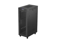 RACK CABINET 19" FREE-STANDING 32U/600X1000 (FLAT PACK) WITH MESH DOOR LCD BLACK