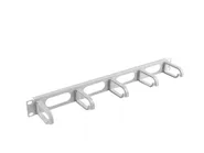 19" CABLE MANAGEMENT PANEL 5 RINGS - TYPE B 1U GREY