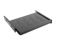 SLIDING SHELF FOR 19" RACK CABINETS 1U/465X347MM MAX LOAD CAPACITY UP TO 60KG BLACK