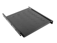 SLIDING SHELF FOR 19" RACK CABINETS 1U/463X550MM MAX LOAD CAPACITY UP TO 60KG BLACK