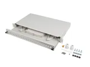 RACKMOUNT 19" 1U FIBER PATCH PANEL 24XSC SIMPLEX/24XLC DUPLEX + ACCESSORIES