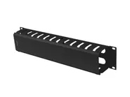 19" CABLE MANAGEMENT METAL 2U TYPE A BLACK