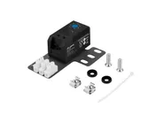 CLOSED-LOOP THERMOSTAT 10A FOR RACK CABINETS WITH 19" EAR AND TERMINAL BLOCK BLACK