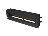 19" 3U VOLTAGE DISTRIBUTION PANEL WITH DIN RAIL TS-35 BLACK