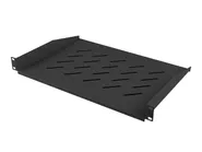 19" FIXED SHELF 1U/483X315MM MAX LOAD CAPACITY UP TO 25KG BLACK