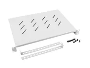 19" FIXED SHELF 1U/483X300MM MAX LOAD CAPACITY UP TO 25KG GREY