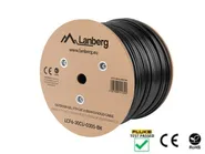 LAN CABLE CAT.6 FTP 305M SOLID OUTDOOR GEL-FILLED CU BLACK FLUKE PASSED