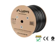 LAN CABLE CAT.6 FTP 305M SOLID OUTDOOR CU BLACK FLUKE PASSED