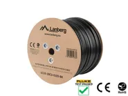 LAN CABLE CAT.5E UTP 305M SOLID OUTDOOR GEL-FILLED CU BLACK FLUKE PASSED