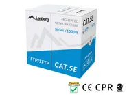 LAN CABLE CAT.5E SFTP 305M SOLID CU CPR + FLUKE PASSED GREY