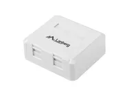 EMPTY SURFACE-MOUNT BOX FOR KEYSTONE 2-PORT