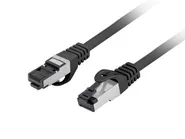 PATCHCORD CAT.8.1 S/FTP LSZH CU 1M BLACK FLUKE PASSED