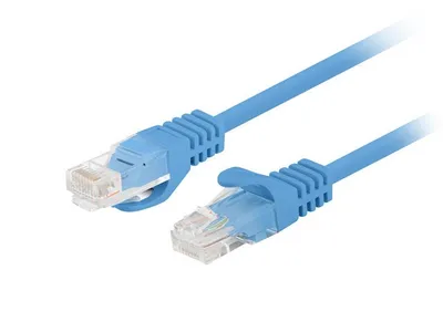 PATCHCORD CAT.5E UTP 0.25M BLUE FLUKE PASSED