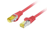 PATCHCORD CAT.6A S/FTP LSZH CU 1M RED FLUKE PASSED