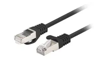 PATCHCORD CAT.6 FTP 0.25M BLACK FLUKE PASSED 10-PACK